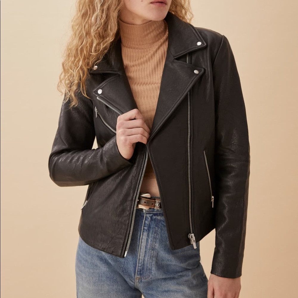 Reformation VEDA Leather Jacket NWOT